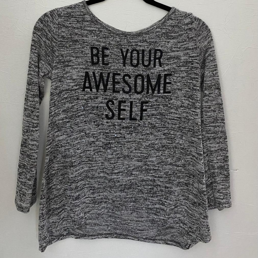 Gray Full Sleeve Top